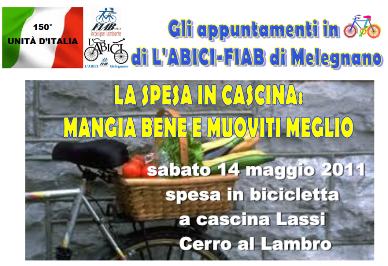 SABATO 14 MAGGIO: LA SPESA IN CASCINA