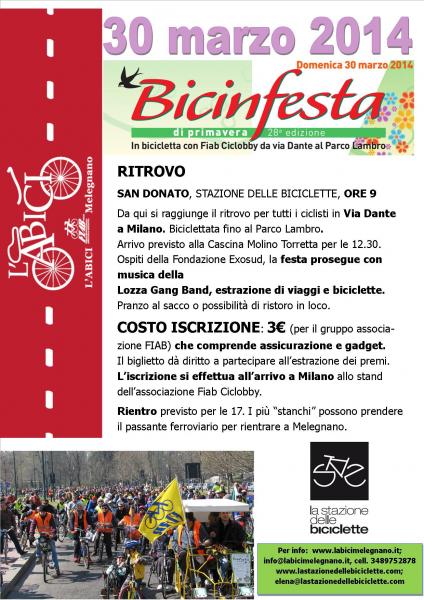 30 MARZO: E’ BICINFESTA A MILANO