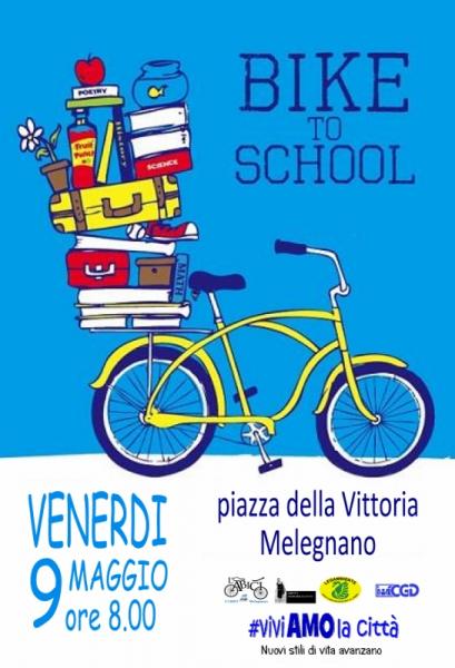 9 MAGGIO: A MELEGNANO E’ BIKE-TO-SCHOOL DAY