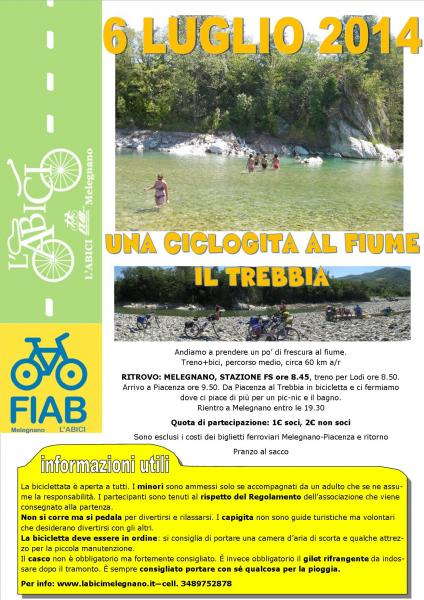 6 LUGLIO 2014: IL FRESCO AL FIUME – ANNULLATA E SOSTITUITA CON….