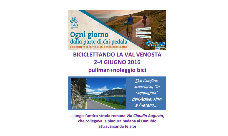 Ciclovacanze 2017 | Val Venosta